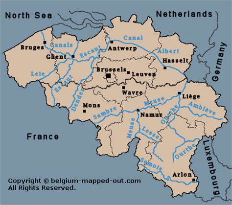 List of rivers of Belgium